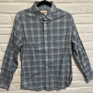 Goodfellow medium blue checkered dress shirt